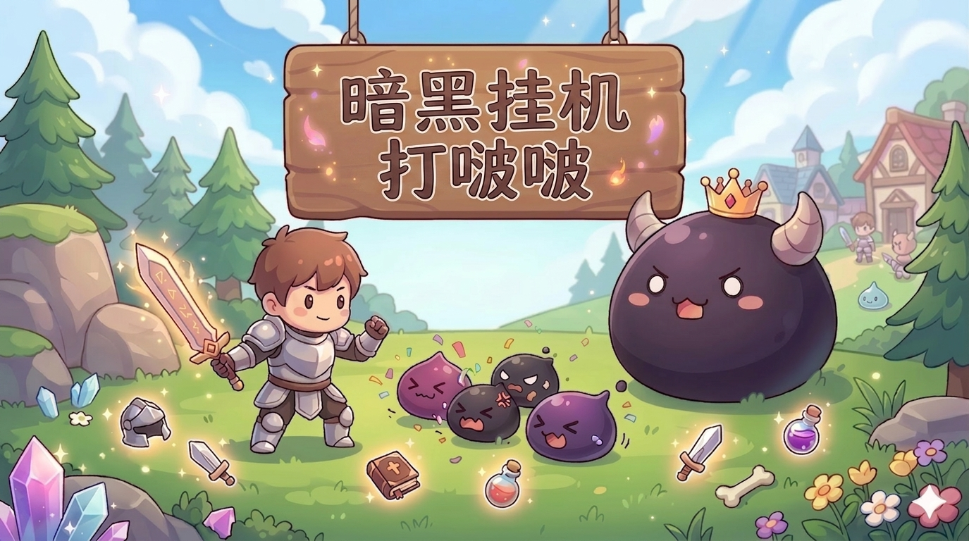 暗黑挂机打啵啵宣传图